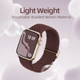 thumbnail image 5 of Recoppa Braided Stretchy Band Compatible with Apple Watch Bands for Women 40mm 38mm 41mm 42mm 44mm 45mm, Soft Adjustable Nylon Strap Solo Loop Wristband for iWatch Series 8 7 6 5 4 3 2 1 SE Ultra 2, 5 of 7