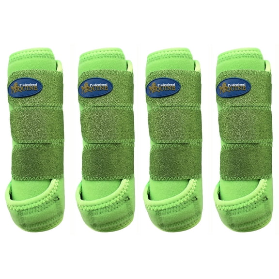 Horse Medium 4-Pack Professional Equine Sports Medicine Splint Boots 4142C