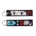 thumbnail image 1 of Llaveros bordados de pesadilla antes de Navidad para mujer, llavero de Anime, llaves de coche, joyería de moda, regalo de Halloween, 1 of 4