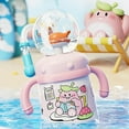 thumbnail image 3 of HFLWYWD Drinking Cup with Whale Squirt,2025 Whale Fountain Tumbler No Spill Cute Water Bottle with Lids and Straws Leak Proof Handles ＆ Adjustable Strap,Creative Whale Spray Sippy Cups, 3 of 8