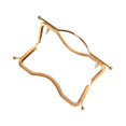 thumbnail image 4 of KAKOWELY Purse Frame 27cm Concave Waist Embossed Lip Shape Hand Tote Handbag Iron Purse Frame Coin Bag Decorative Kiss Clasp Lock for Bag Making DIY Craft (Golden), 4 of 5