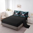 thumbnail image 5 of Manfei Baseball Gaming Sports 7-Piece Twin Bedding Sets,Ice Cream Print Letter M Bedding Comforter Set For Teens Boys Reversible, 5 of 6