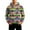 Army Green, variant on LNZGNM Mens Carnival Hooded Pullover Mask Printed Plus Size Sweatshirts with Pockets Long Sleeve Pullover Fashion Mardi Gras Top,Green 2XL