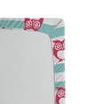 thumbnail image 2 of Ambesonne Owl Fitted Sheet, Flower Eyes Positive Mood, Twin Size, Turquoise Pink, 2 of 2