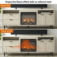 thumbnail image 5 of Innoflame 23" Electric Fireplace Insert, Fireplace Heater with Log Set & Realistic Flame, Recessed Fireplace with Over Heating Protection, Low Noise, 1400W, Black(23" X 17.6"), 5 of 7
