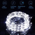 thumbnail image 2 of Solar String Lights, 2 Pack of 100 LED Solar Fairy Lights 33ft 8 Modes Waterproof Solar Christmas Lights Outdoor Waterproof LED String Lights, Cool White, 2 of 8
