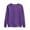 Purple, variant on ShomPort Oversized Sweatshirt for Women Fall Plus Size Long Sleeve Pullover Top Fleece Crewneck Sweatshirts M-4X