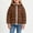 Coffee, variant on Girls Puffer Hooded Jackets, Thermal Long Sleeve Zip Up Lightweight Winter Outerwear Purple Size 1-2 T