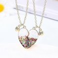 thumbnail image 3 of Best friend necklace rainbow heart friendship necklace, matching Bff necklace for 2 girls(1). Jewelry item., 3 of 4