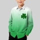 thumbnail image 1 of Blusa y camisa de manga larga con cuello vuelto para niños, camisa informal de moda para niños y niñas, camisa de manga larga con estampado del Día de San Patricio, camisa de manga larga con cuello vu, 1 of 7