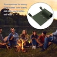 thumbnail image 3 of Soidarity Silla de camping, bolsa lateral, reposabrazos, libro de aperitivos, soporte para llaves, portátil, para exteriores, senderismo, playa, carpas Verde, 3 of 6