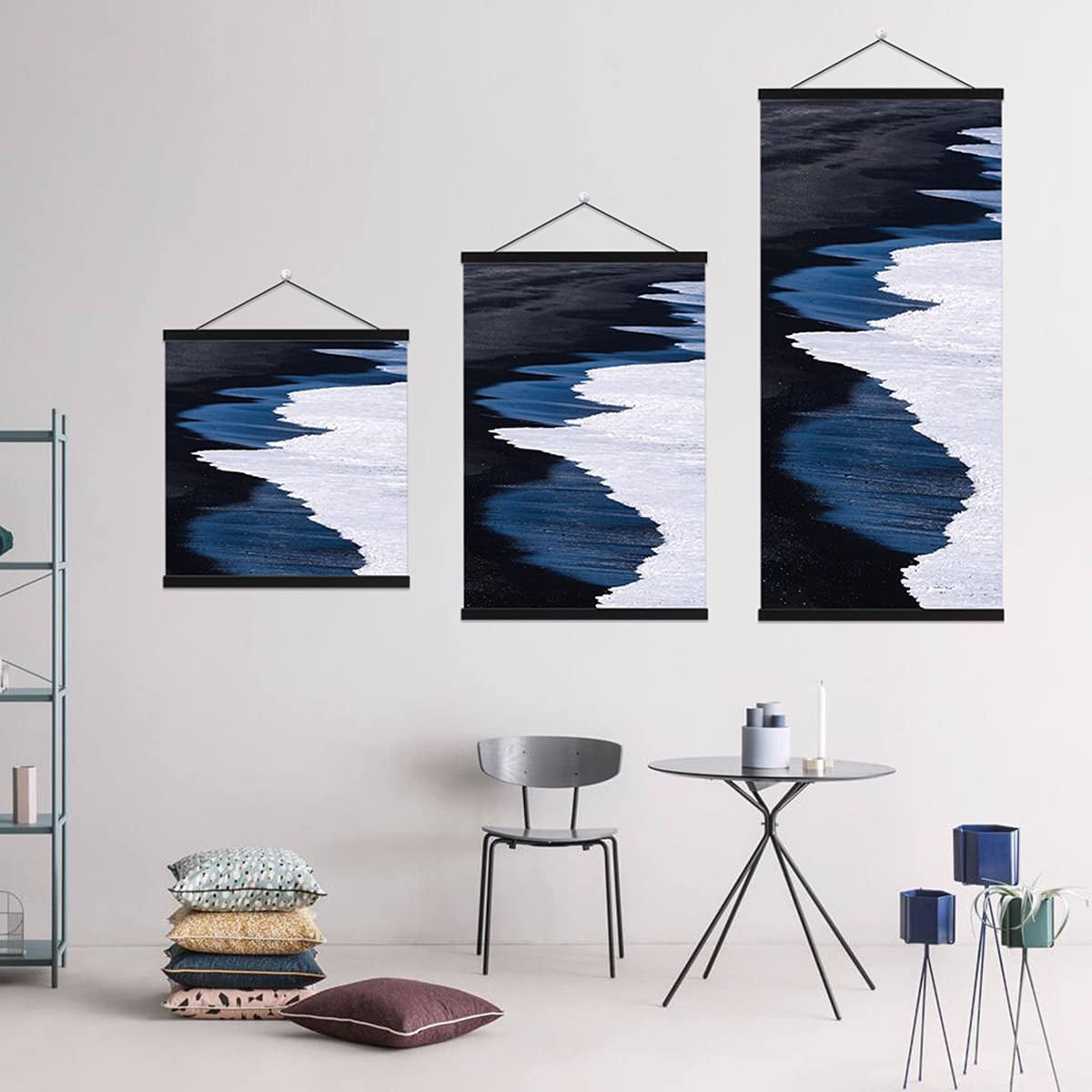 Magnet Wood Wooden Poster Frame Painting Scroll Nordic Photo Picture Hanger DIY Magnet Wood Wooden Poster Frame Painting Scroll Nordic Photo Picture Hanger DIY
