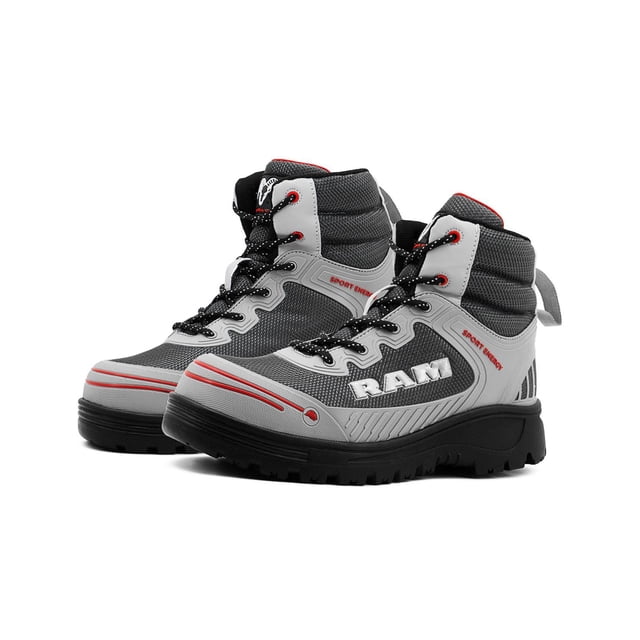 Bota Industrial Ram R-619 Caballero Uso Rudo 25-28.5 Gris 28