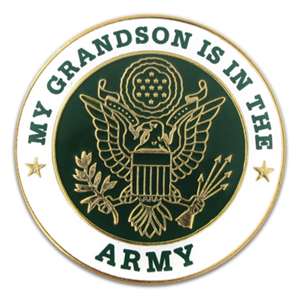 PinMart/'s My Grandson is in the US Air Force Military Enamel Lapel Pin