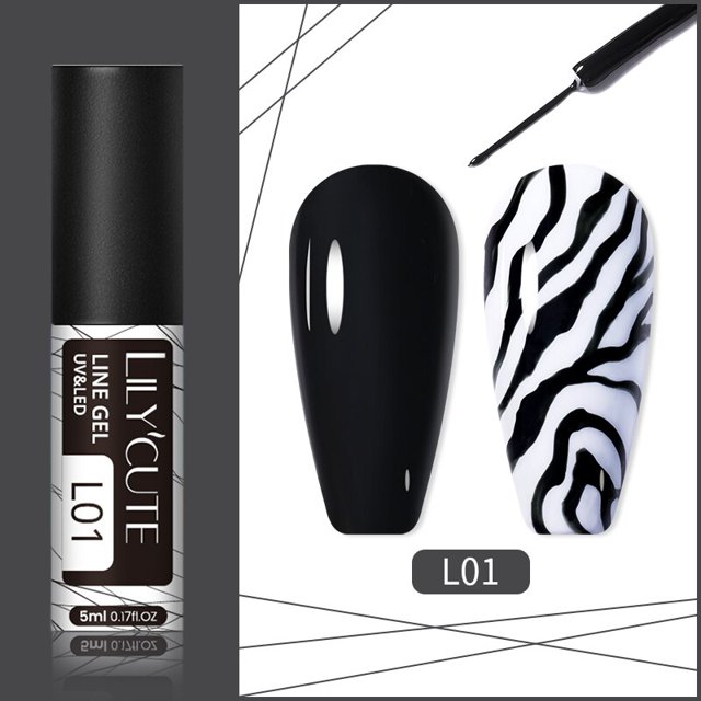 LILYCUTE 5ml brillo reflectante línea Gel esmalte de uñas 14 colores para UV/LED pintura uñas dibujo esmalte DIY pintura barnices Tan Jianjun unisex