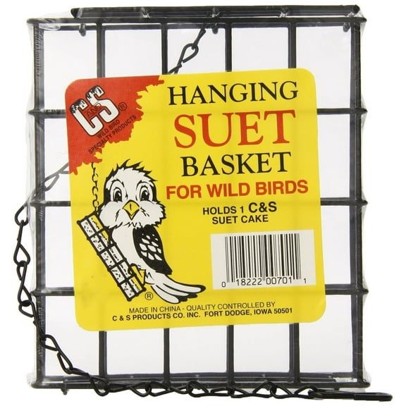 GC - C&S Hanging Suet Basket for Wild Birds - Single