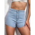 thumbnail image 2 of VIPONES Jeans Shorts Womens High Waisted Stretchy Sexy Butt-Lifting Hot Denim Shorts(302,M), 2 of 6