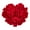 Red, variant on Saro Lifestyle Heart Shaped Felt Throw Pillow
