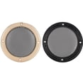 thumbnail image 3 of 2 pcs 6.5 inch Audio Speaker Cover Decorative Circle Protective Metal Mesh Cover(gold+black), 3 of 8