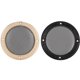 thumbnail image 3 of uds altavoz de Audio de 8 pulgadas cubierta protectora de malla metálica cubiertas circulares decorativas dorado + negro, 3 of 8