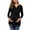 Black, variant on SEMPAI Long Sleeve Maternity Nursing Top for Women Casual V Neck Button Up Blouse Soft Cotton Drawstring Pregnancy Shirts