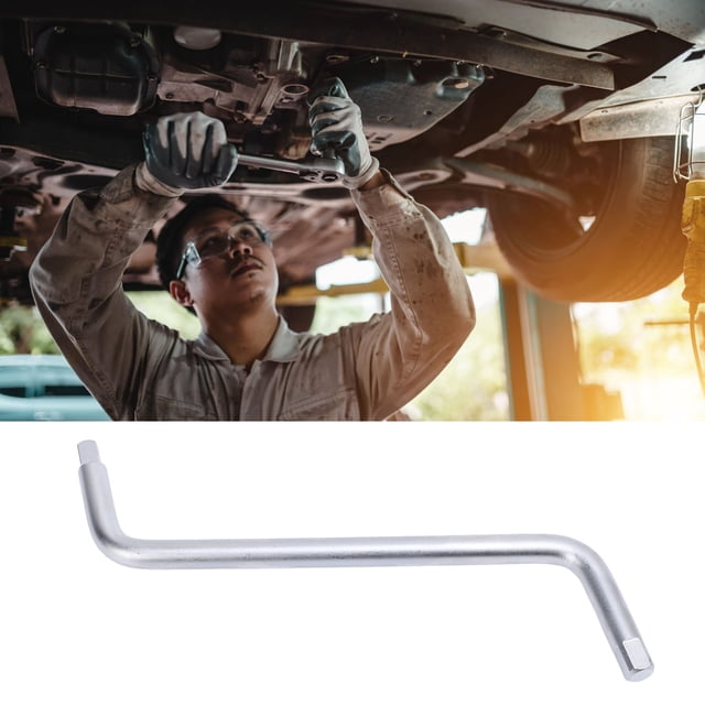 Oil Sump Square Drive Wrench, 8mm 10mm S Type Oil Sump Plug Key High Strength for Differentials for Engines