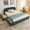 Green, variant on Queen Size Soft Cloud Bed Frame with 4 Storage Drawer and Tall Curved Headboard