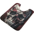 thumbnail image 5 of SKYSONIC Toiletry Mat Skull with American Flag Print, Fluffy Plush Absorbent Bath Rugs Carpet with Non Slip Bottom for Bathroom Floor Toilet Tub and Shower, 5 of 7