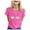 Hot Pink, variant on TSADFHJI Tank Tops for Women Loose Fit Cotton Women's Cancer Printed T Shirt International Publicity Moon Short Sleeved Shirt S