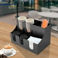 thumbnail image 3 of Cup Lid Dispensers Holder Coffee Condiment Caddy Rack and Office Organizer, 3 of 15