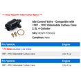 thumbnail image 2 of Idle Control Valve - Compatible with 1987 - 1992 Oldsmobile Cutlass Ciera 2.5L 4-Cylinder 1988 1989 1990 1991, 2 of 2
