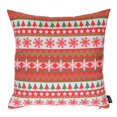 thumbnail image 2 of Decorative Christmas Themed Single Throw Pillow Cover 18" x 18" White & Red & Green Square for Couch, Bedding, 2 of 5