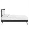 thumbnail image 6 of Modway Willow Queen Wood Platform Bed with Splayed Legs in Black/White, 6 of 7