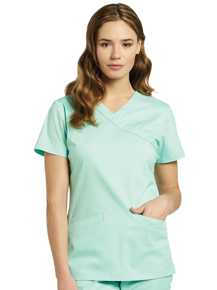 White Cross - Allure by White Cross Women's Mock Wrap Knit Side Panel