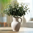 thumbnail image 6 of Decorative Vase Ceramic Flower Vase Rustic Unique Vase Vintage Style Stoneware for Bedroom Living Room Gift, 6 of 8