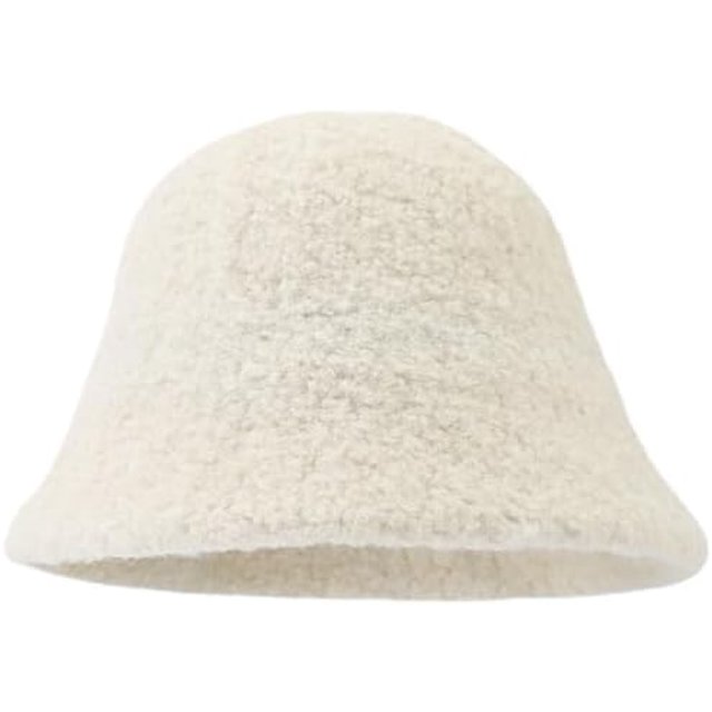LinYooLi Y2K Hat Female Fashion Autumn/Winter Solid Color Wool Fisherman Hat Thicken Warm Bucket Hat Simple Basin Hat Male