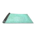 thumbnail image 2 of Ahgly Company Indoor Round Solid Light Blue Modern Area Rugs, 5' Round, 2 of 4