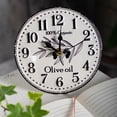 thumbnail image 2 of Antique White And Black Olive Oil Table Clock, 2 of 2