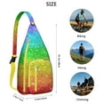 thumbnail image 3 of Abstract Geometric Sling Backpack - Modern Artistic Pattern Crossbody Bag, Lightweight Fashion Pack for Urban Commute, 3 of 4