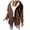 Brown, variant on Hueook Coats Women Puffer Jacket with Hood Thicken Women's Solid Color Long-sleeved Long-sleeved Hooded Casual Coat Sky Blue L