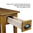 thumbnail image 2 of Leick Furniture Table d'Appoint Étroite en Bois à Tiroir pour Bac, Fini Brun Candleglow, 2 of 7
