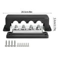 thumbnail image 5 of Bus Bar Power Distribution Block 600A 48V Heavy Duty 4 Stud Terminals Block, 5 of 10