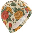 thumbnail image 1 of FYBTO Swimming Cap Luxury Flowers Rose Classic Victorian Unisex Adult FYBTO Polyester, 1 of 4