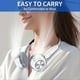 thumbnail image 5 of Neck Fan,Bladeless Fan,5 Speeds Adjustable Strong Wind Fan White, 5 of 5