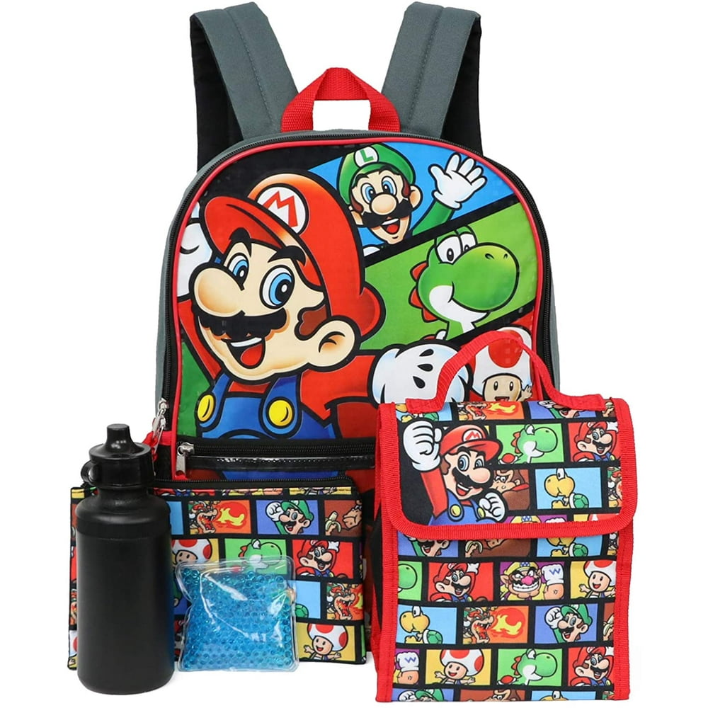 Nintendo Nintendo Mario 5Piece Backpack Set
