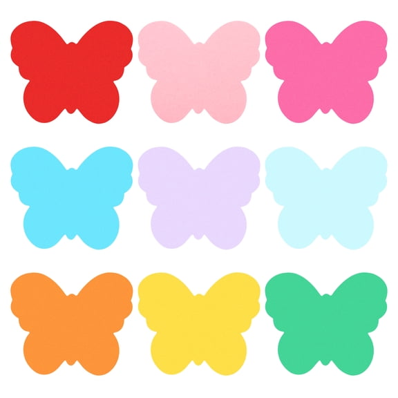 Uxcell Bulletin Cutouts Paper, 180Pcs Butterfly Shape Paper Cut Out with Adhesive