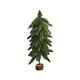 thumbnail image 2 of Árbol de Navidad artificial verde redondo con base de madera, simulación de árbol de Navidad, decoraciones de escritorio, adornos para el hogar, árbol de Navidad artificial, decoración, árboles decora, 2 of 6