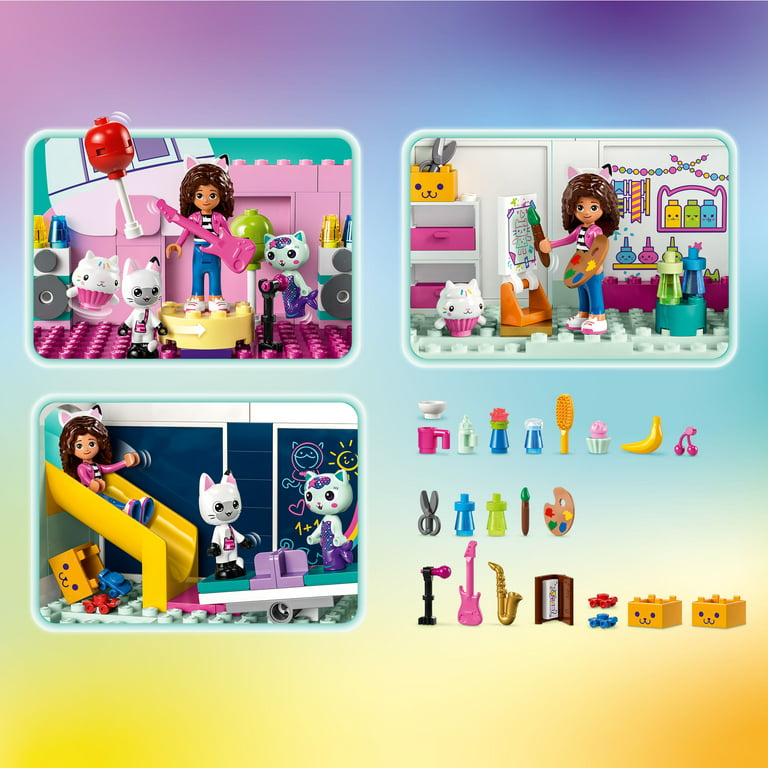 LEGO Gabby's Dollhouse 10788 Building Toy Set, An 8-Room Playhouse with  Authentic Details and Popular Characters from the Show, Including Gabby,  Pandy Paws, Cakey and MerCat, Gift for Kids Ages 4+ 