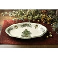 Spode Christmas Tree Square Scalloped Dinner Plate 105