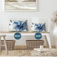 thumbnail image 5 of Americanflat 20"x14" Floral Rectangular Throw Pillow with Premium Polyester - White and Indigo, 5 of 8